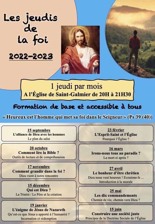Les jeudis de la foi Les jeudis de la foi